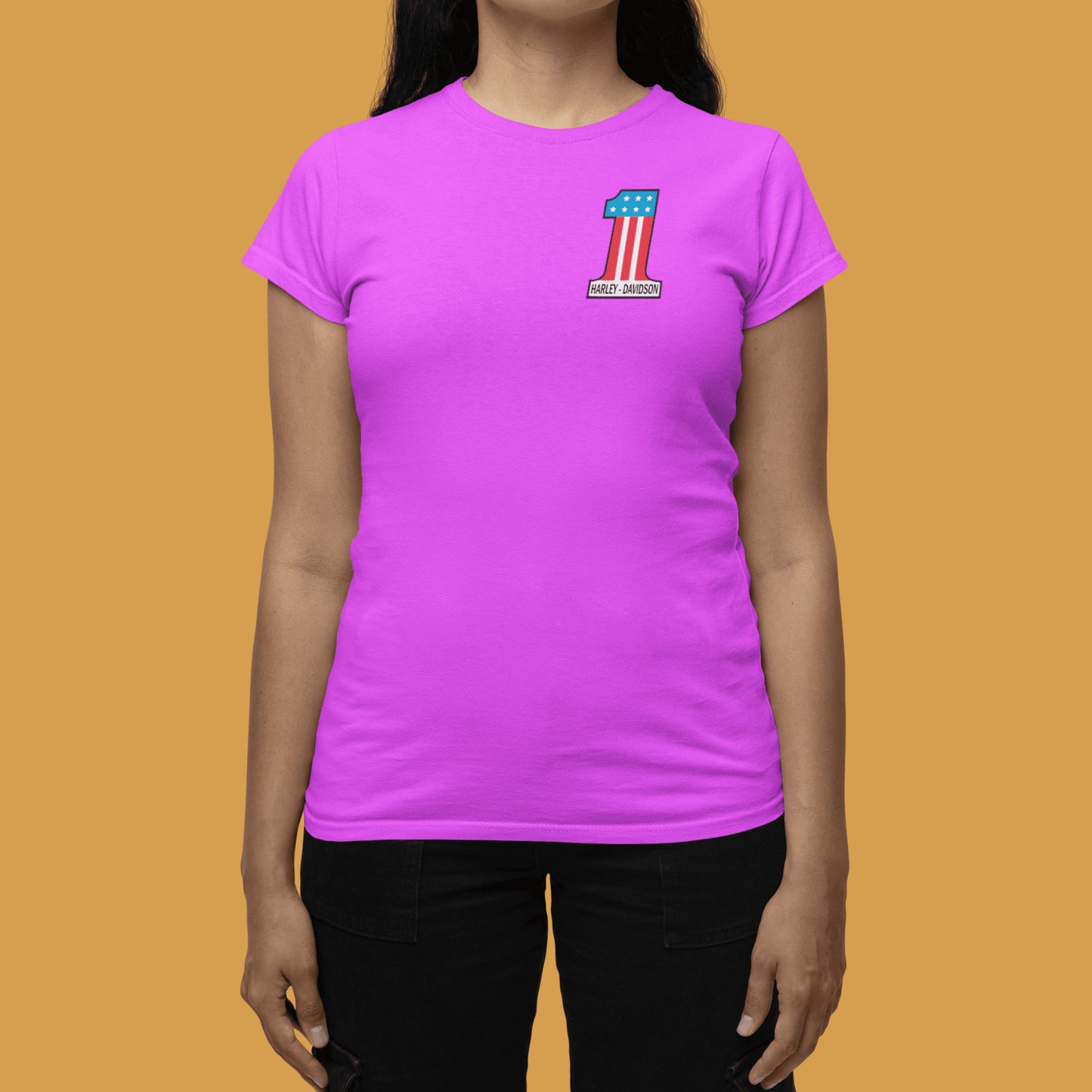 Harley Logo design short sleeve Tee - Artwear Prints LLC