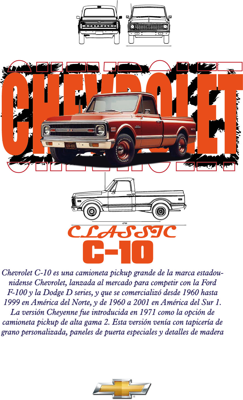 Chevrolet C-10 Classic Truck T-Shirt - Vintage Pickup Graphic Tee white gildan 5000