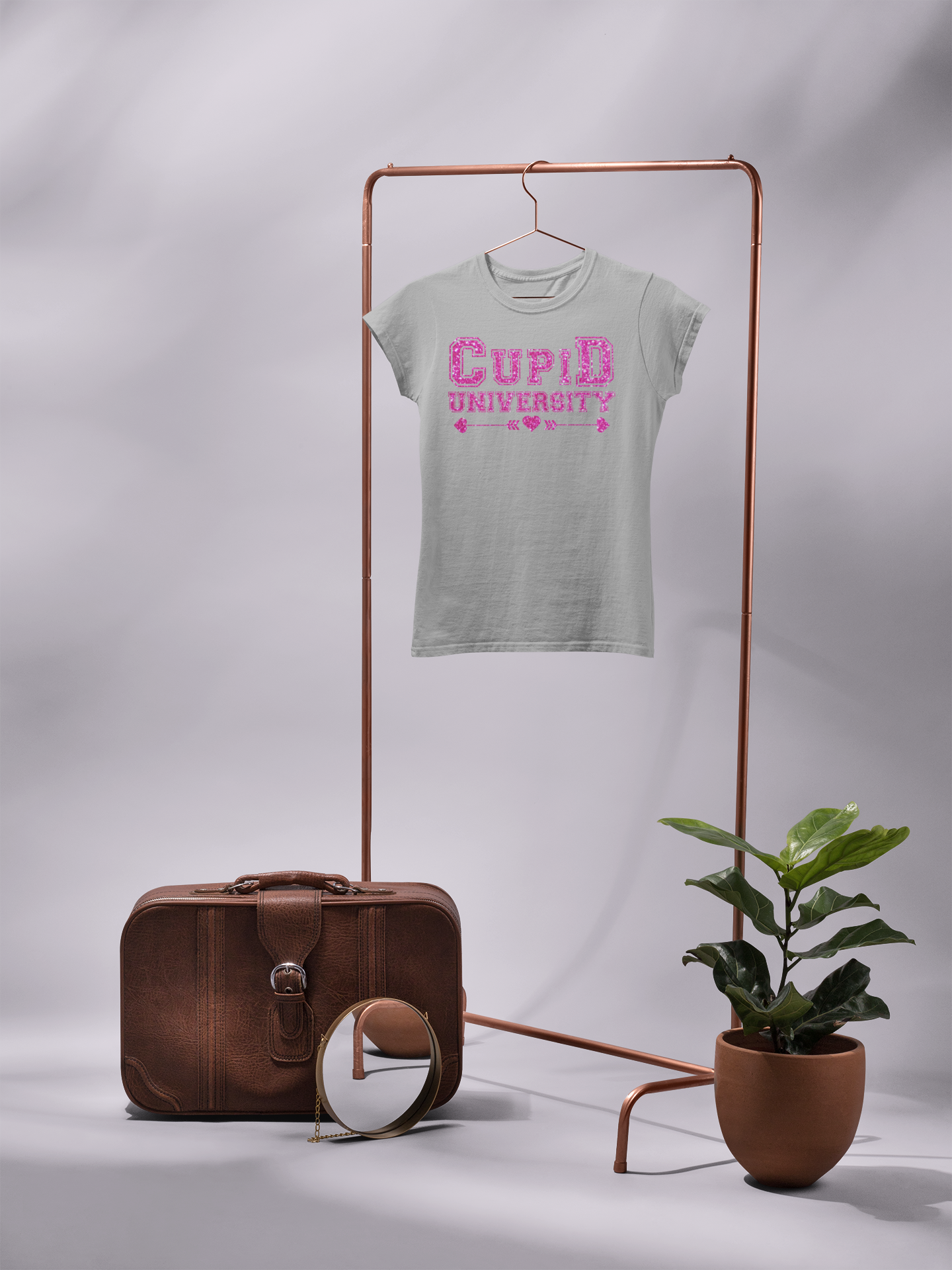 Cupid University ray gildan 5000 tee