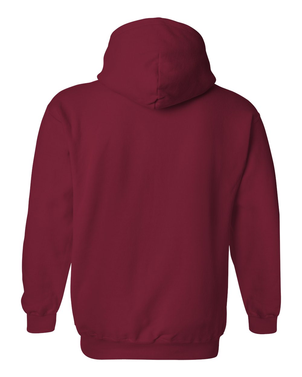 Maroon hoodie on a white background