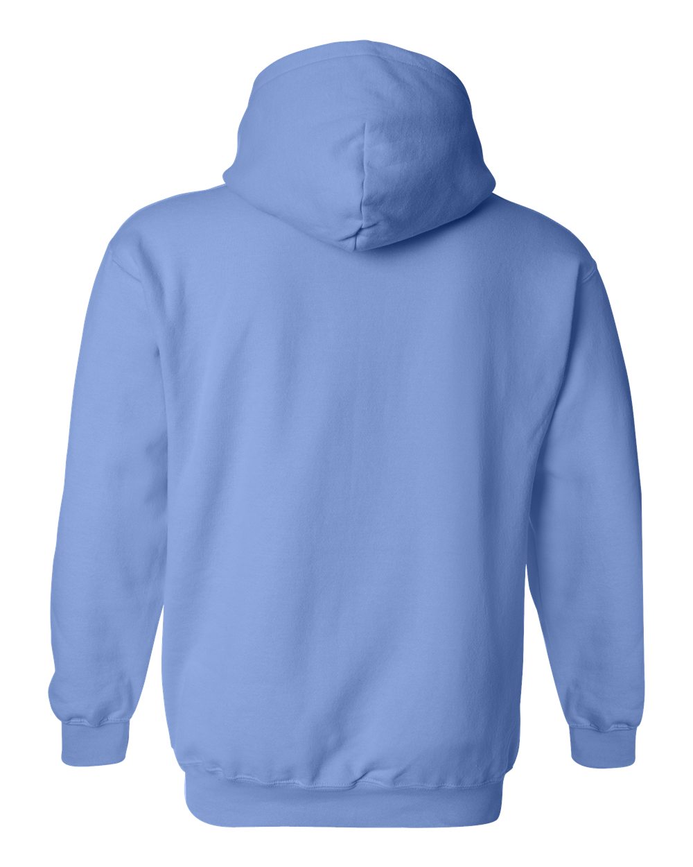 Light blue hoodie on a white background