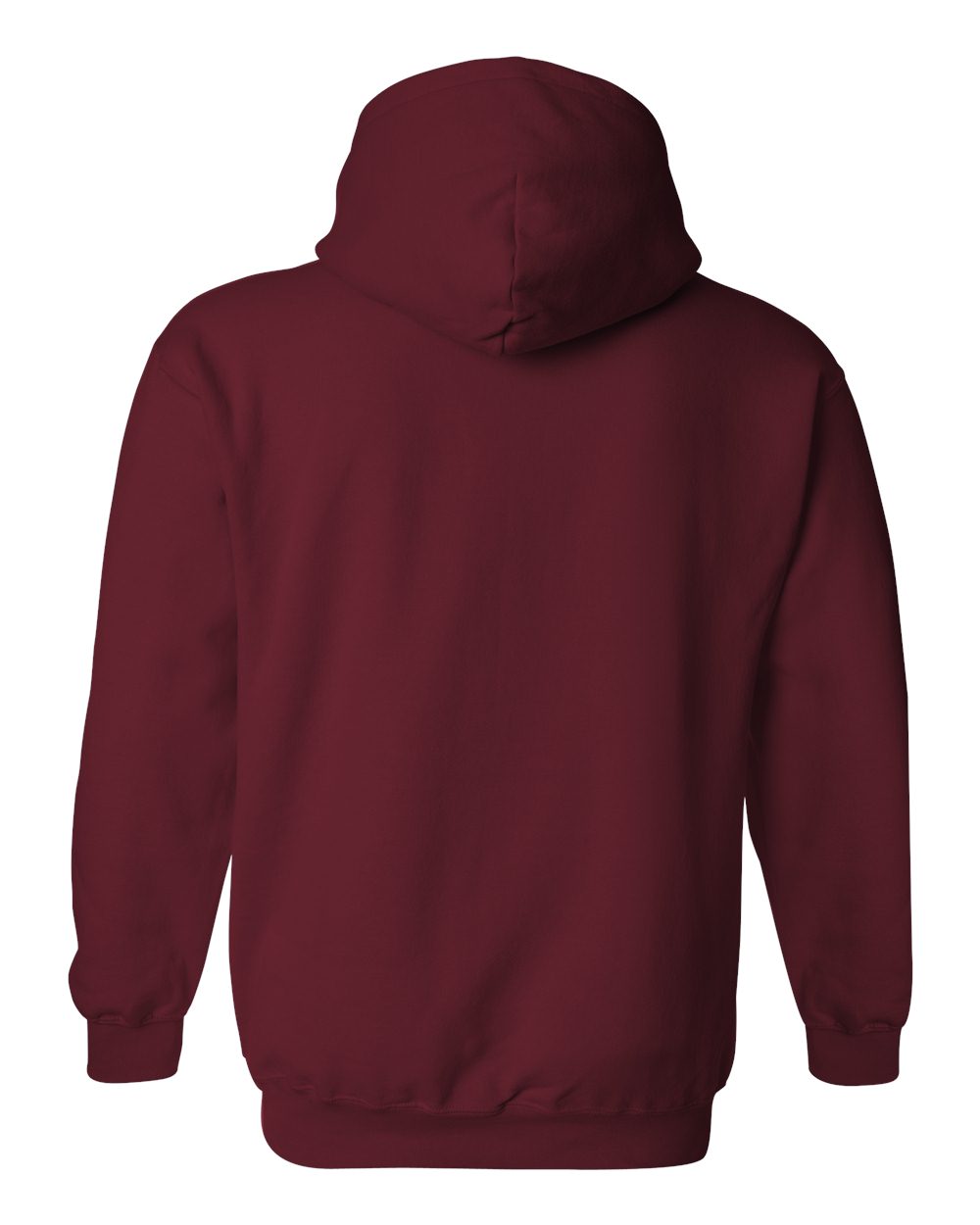 Maroon hoodie on a white background