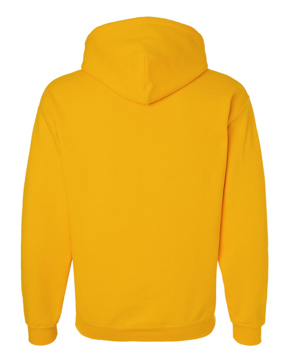 Yellow hoodie on a white background