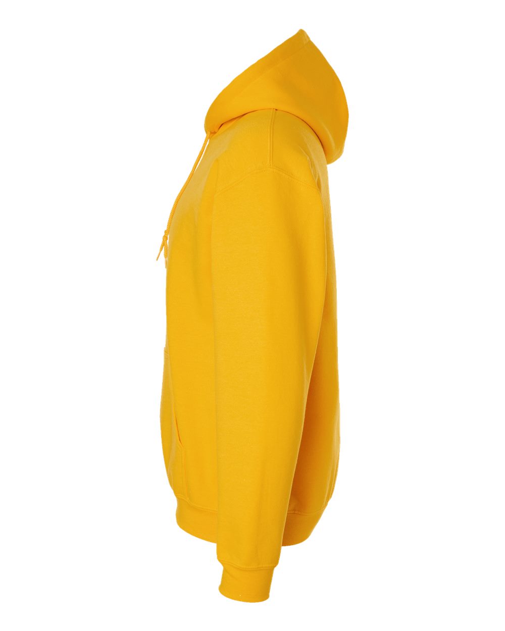 Yellow hoodie on a white background