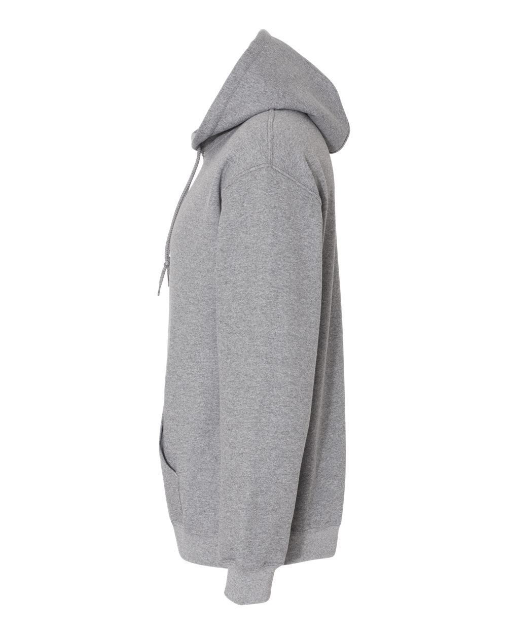 Gray hoodie on a white background