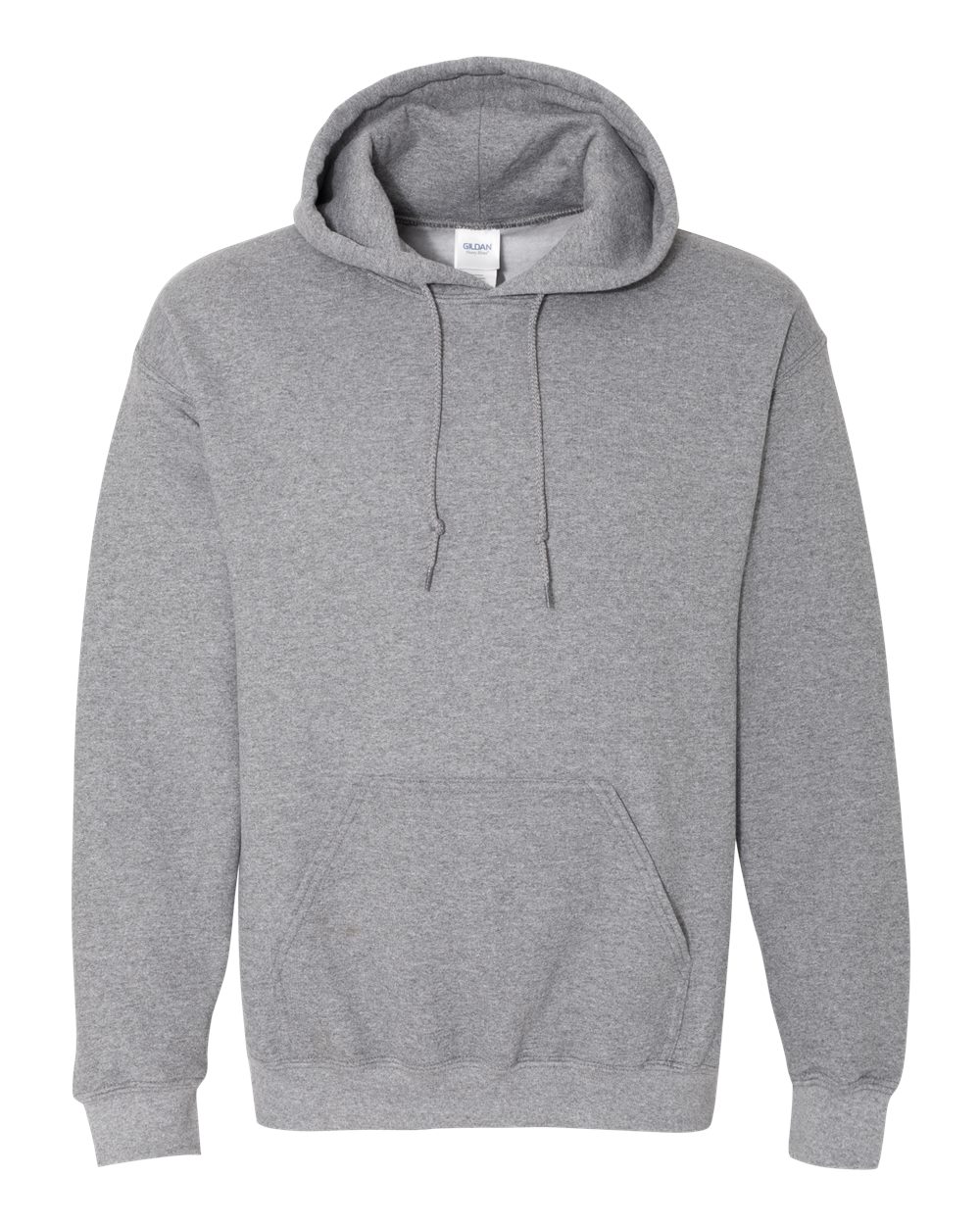 Gray hoodie on a white background