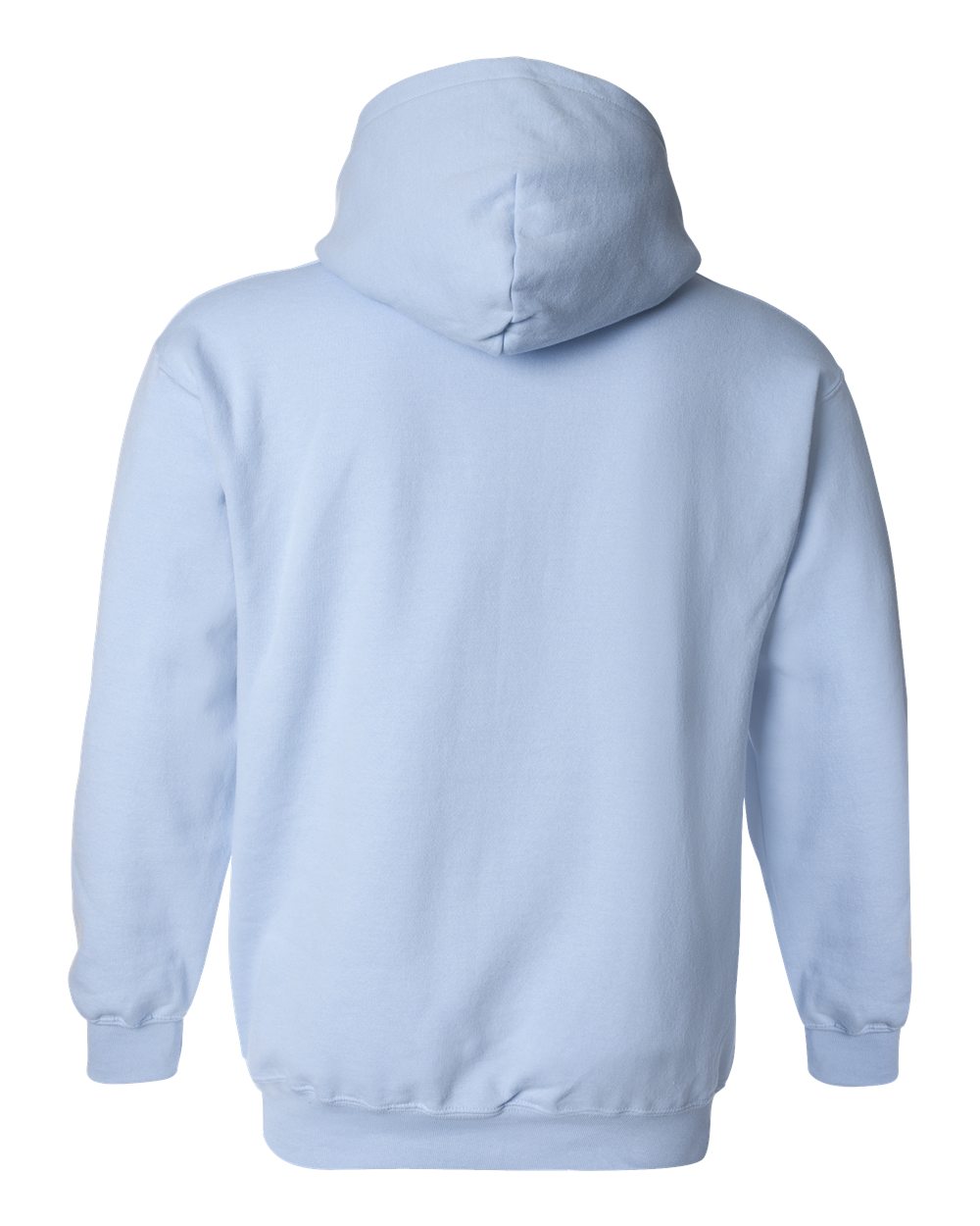 Light blue hoodie on a white background