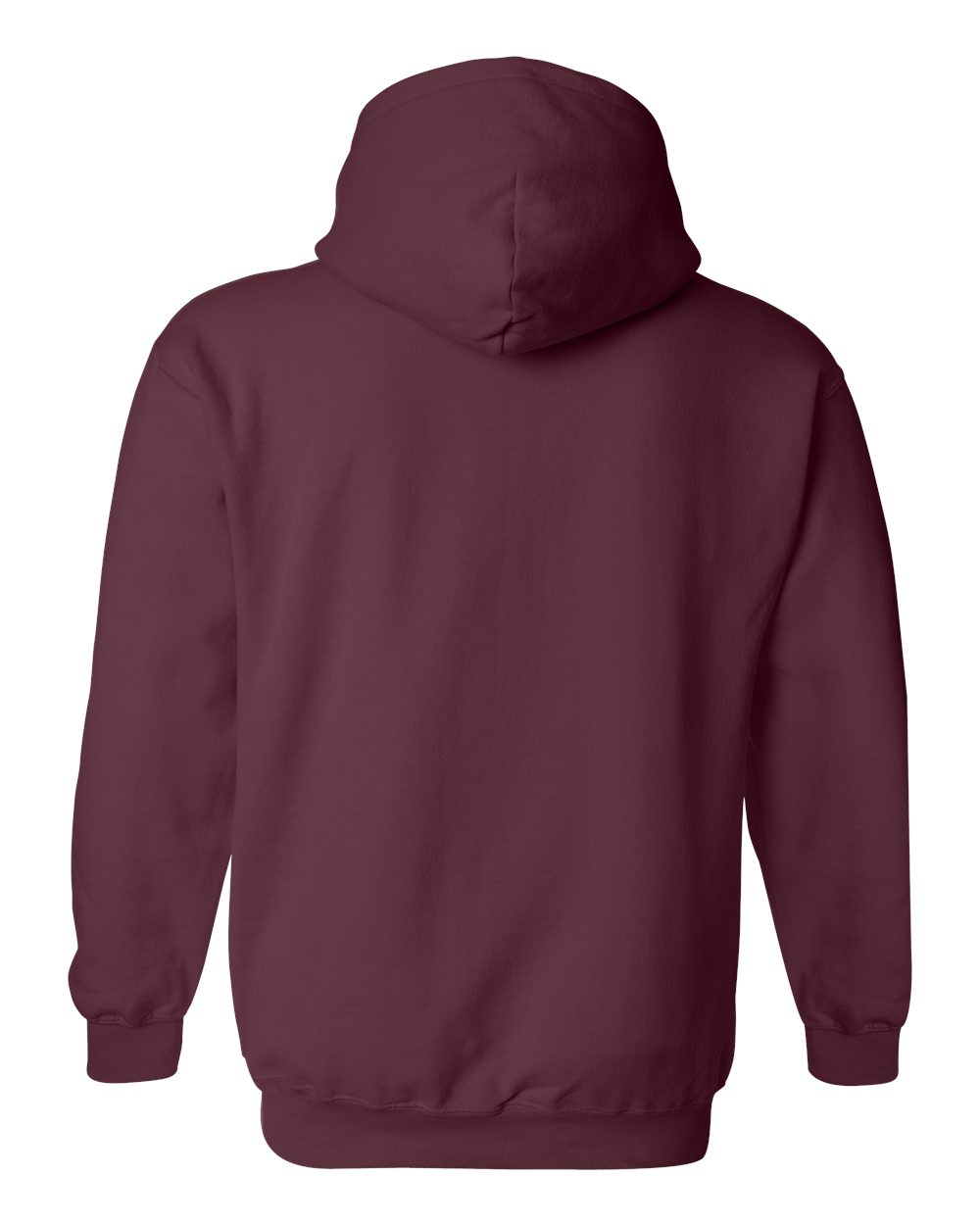 Maroon hoodie on a white background