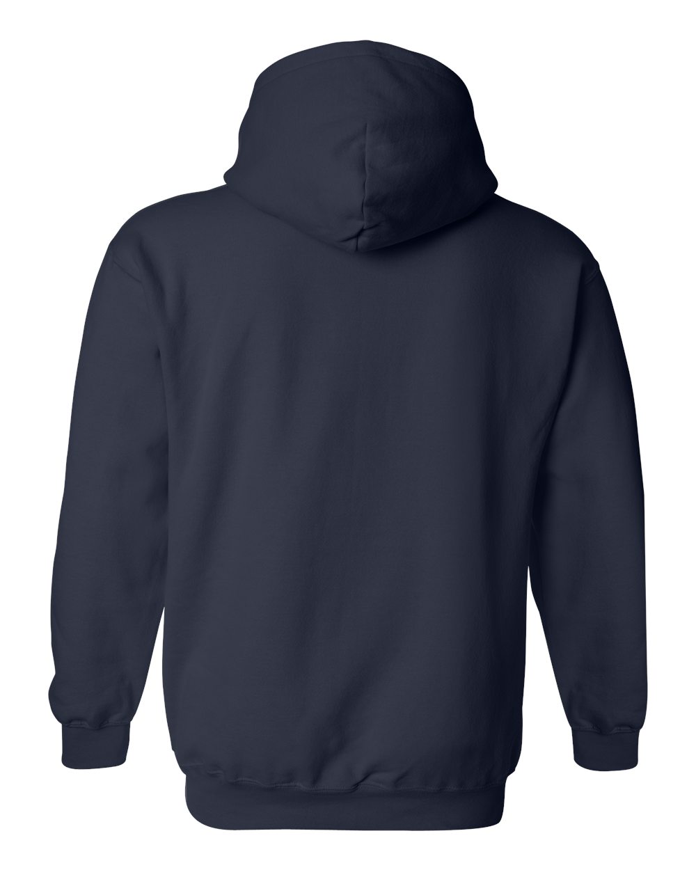 Navy blue hoodie on a white background