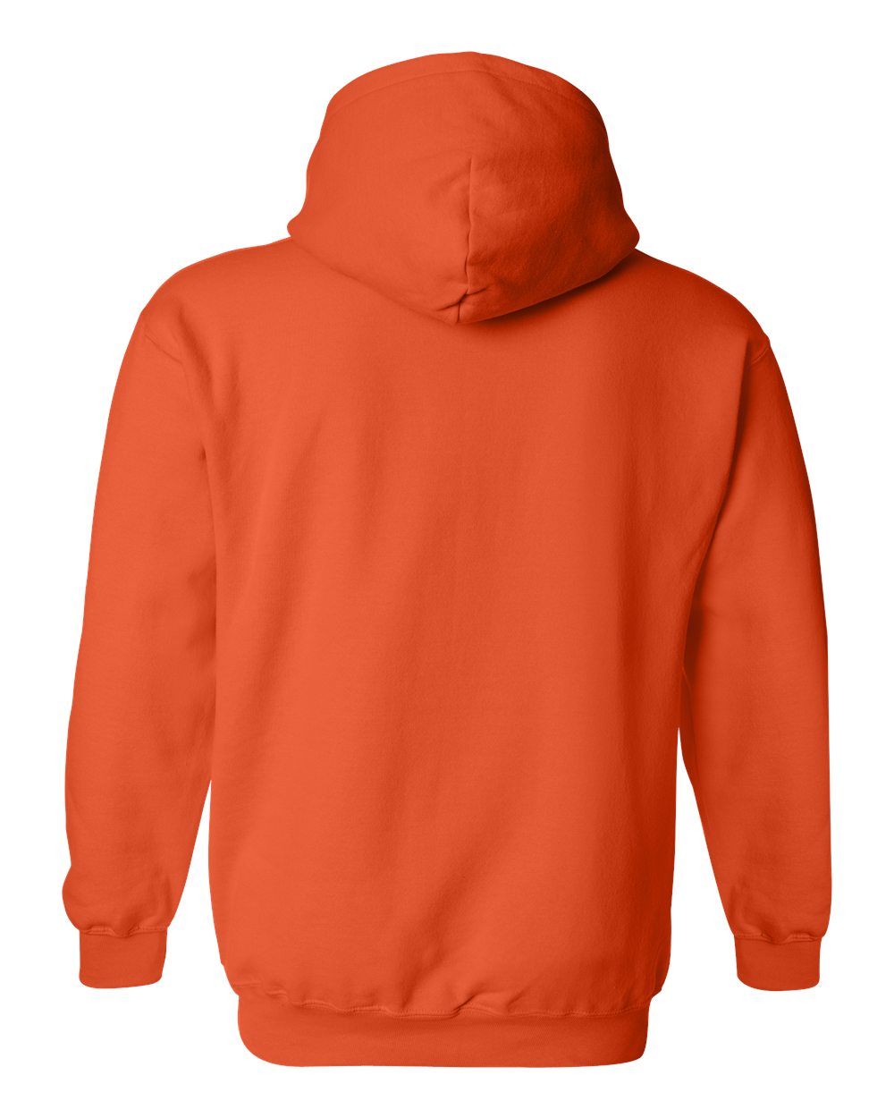Orange hoodie on a white background