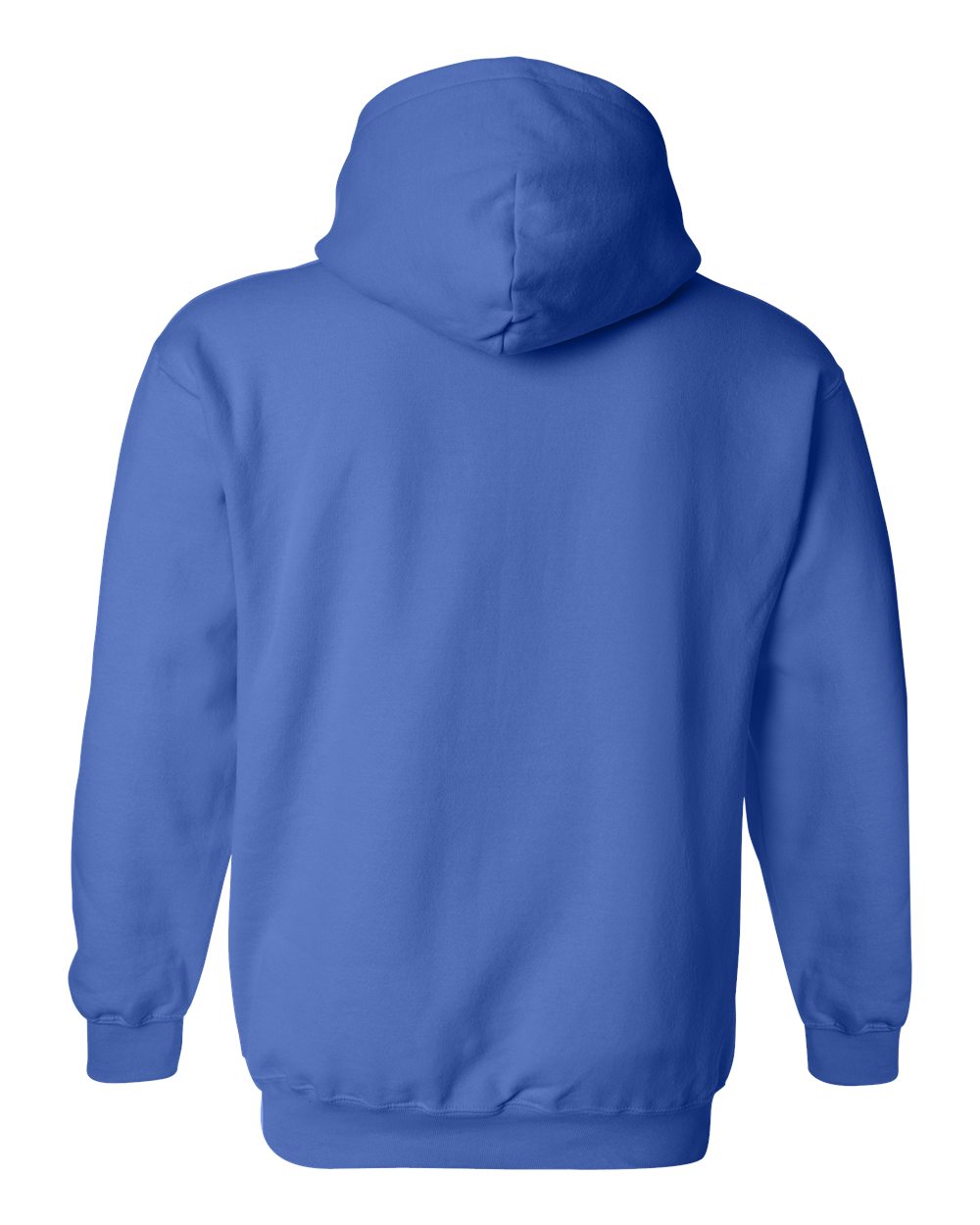Blue hoodie on a white background