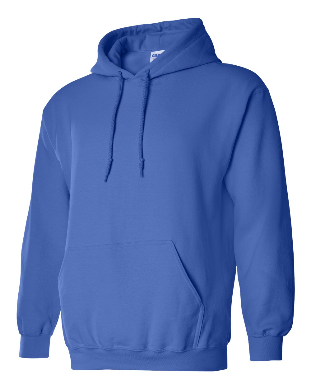 Blue hoodie on a white background