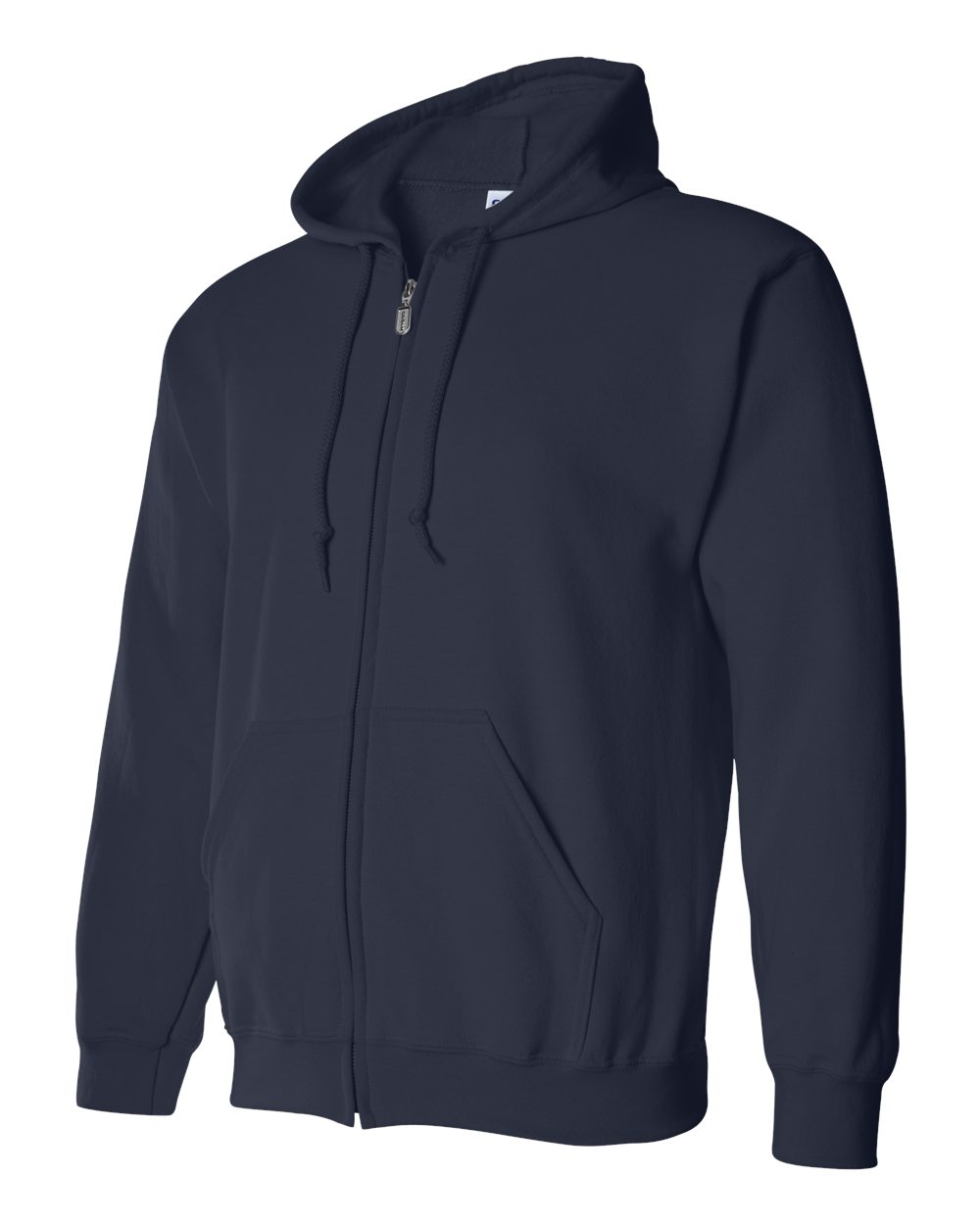 Navy blue hoodie on a white background