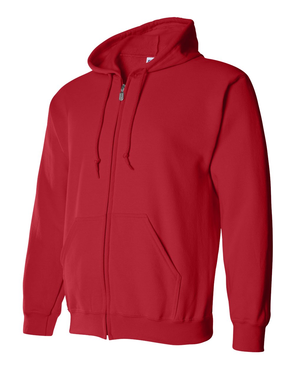 Red hoodie on a white background