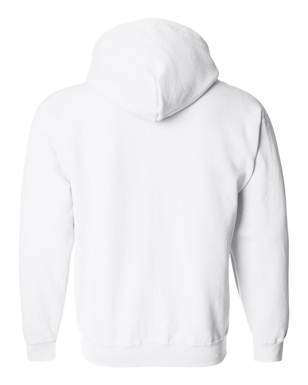 White hoodie on a white background
