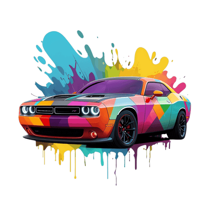 Dodge Challenger Graphic - Artwear Prints LLC