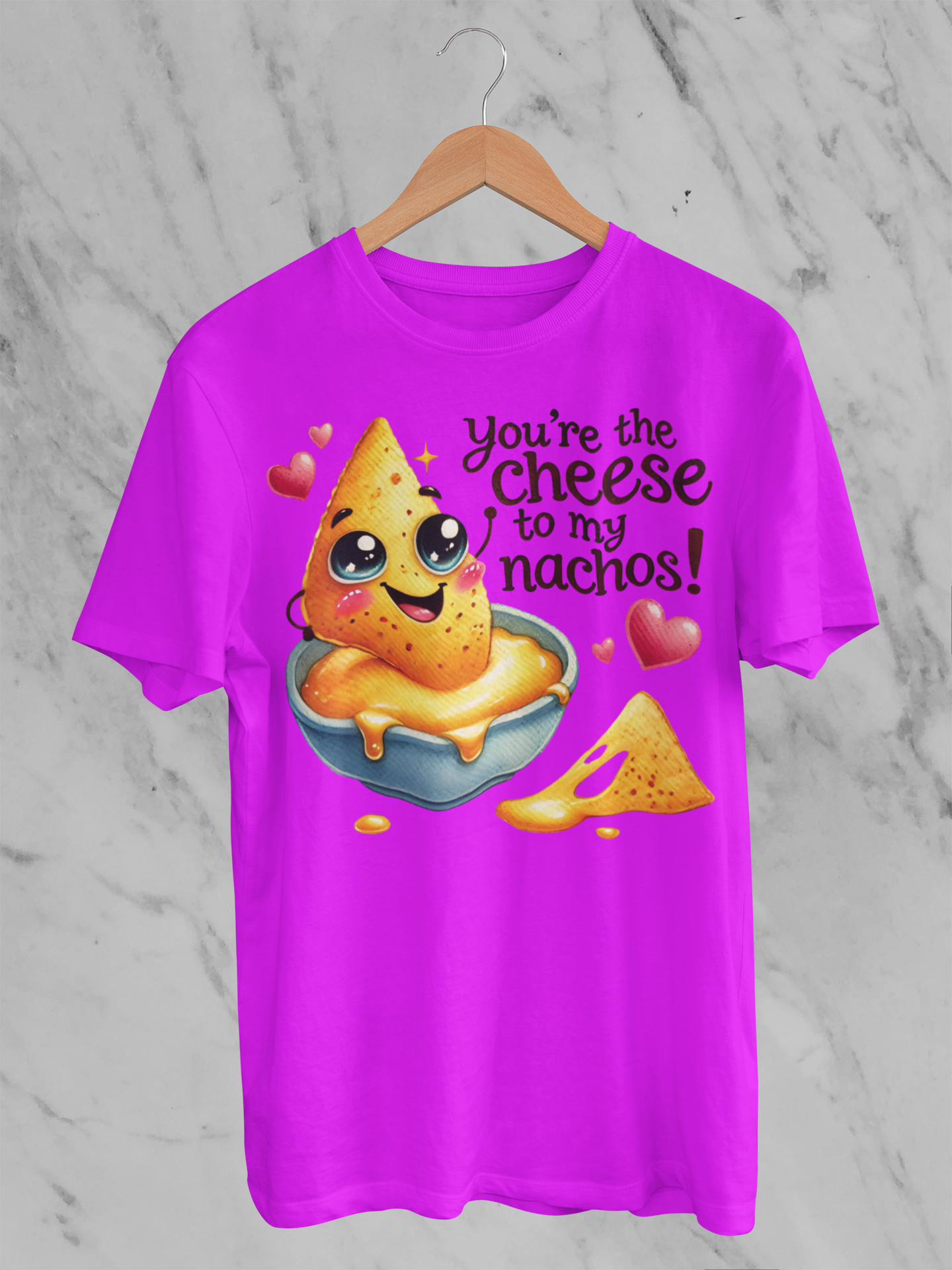 You're the Cheese to My Nachos gildan pink t-shirt 5000