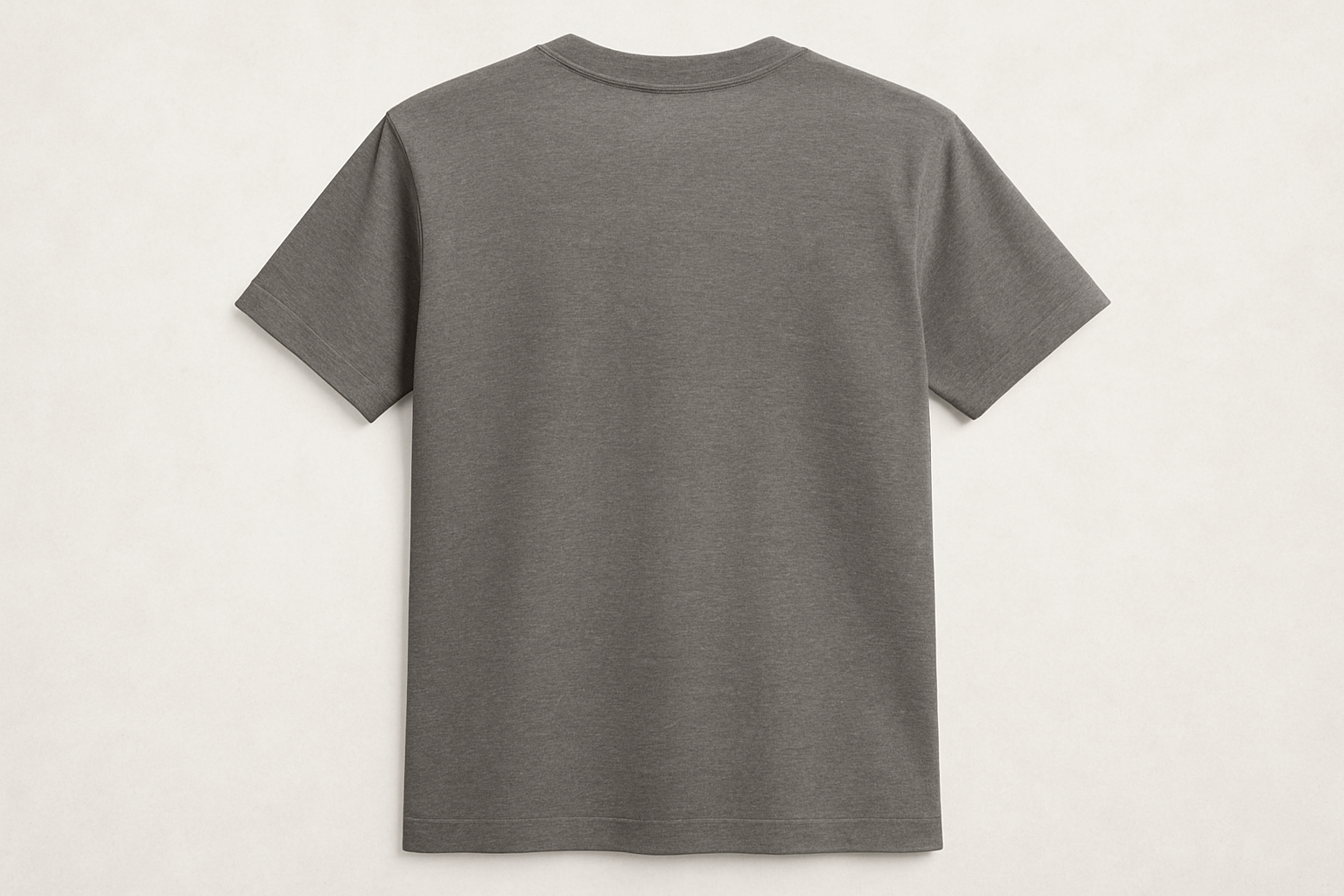 gray t-shirt back side