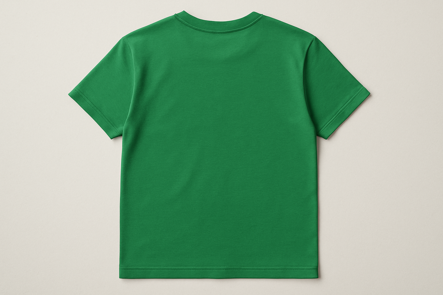 green t-shirt back side