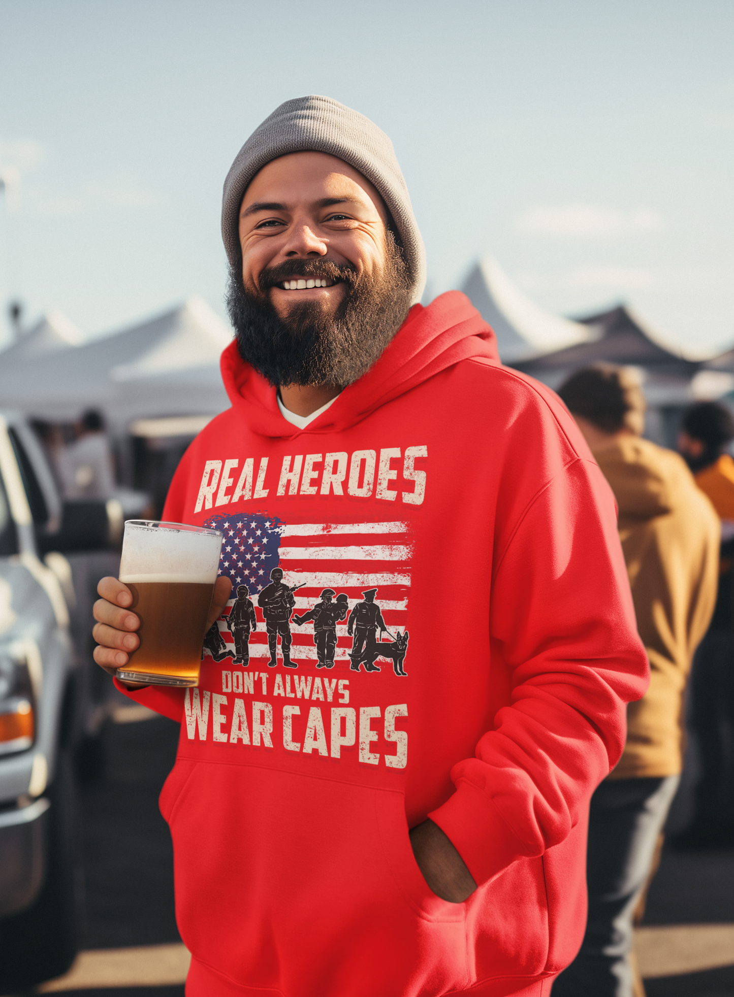 Real hero's don't ware capes Hoodie