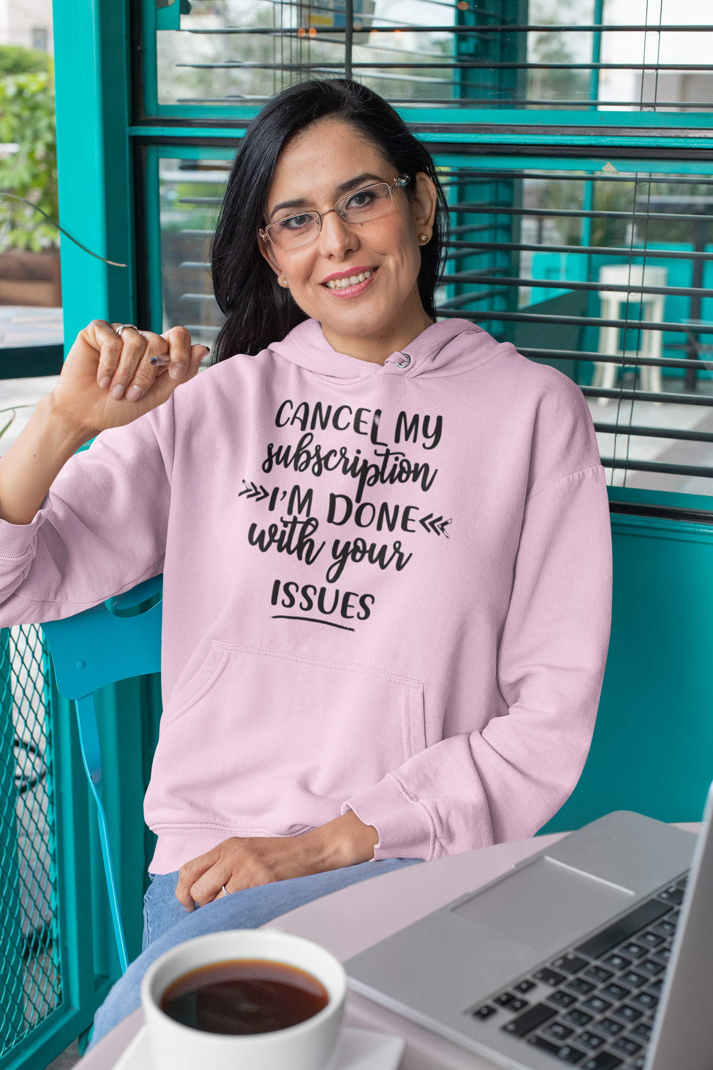 sassy "Cancel My Subscription" gilda n 18500 hoodie light pink