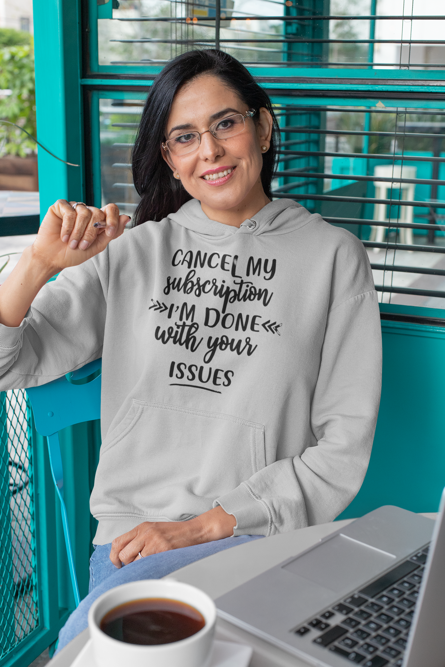 sassy "Cancel My Subscription" gilda n 18500 hoodie light gray