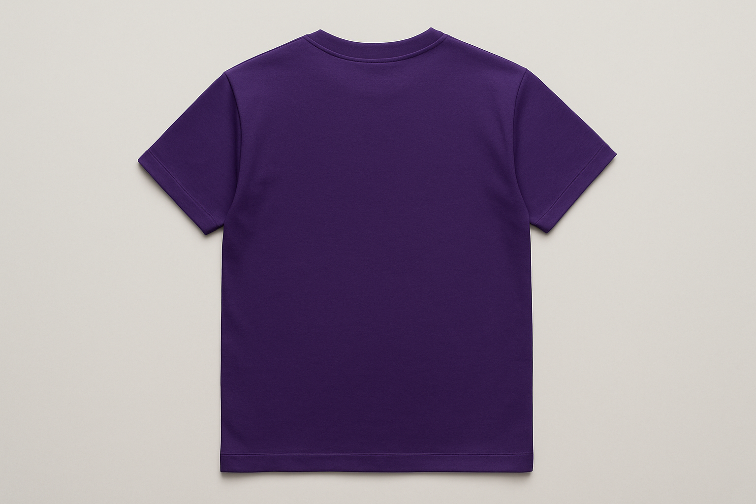 purple t-shirt back side