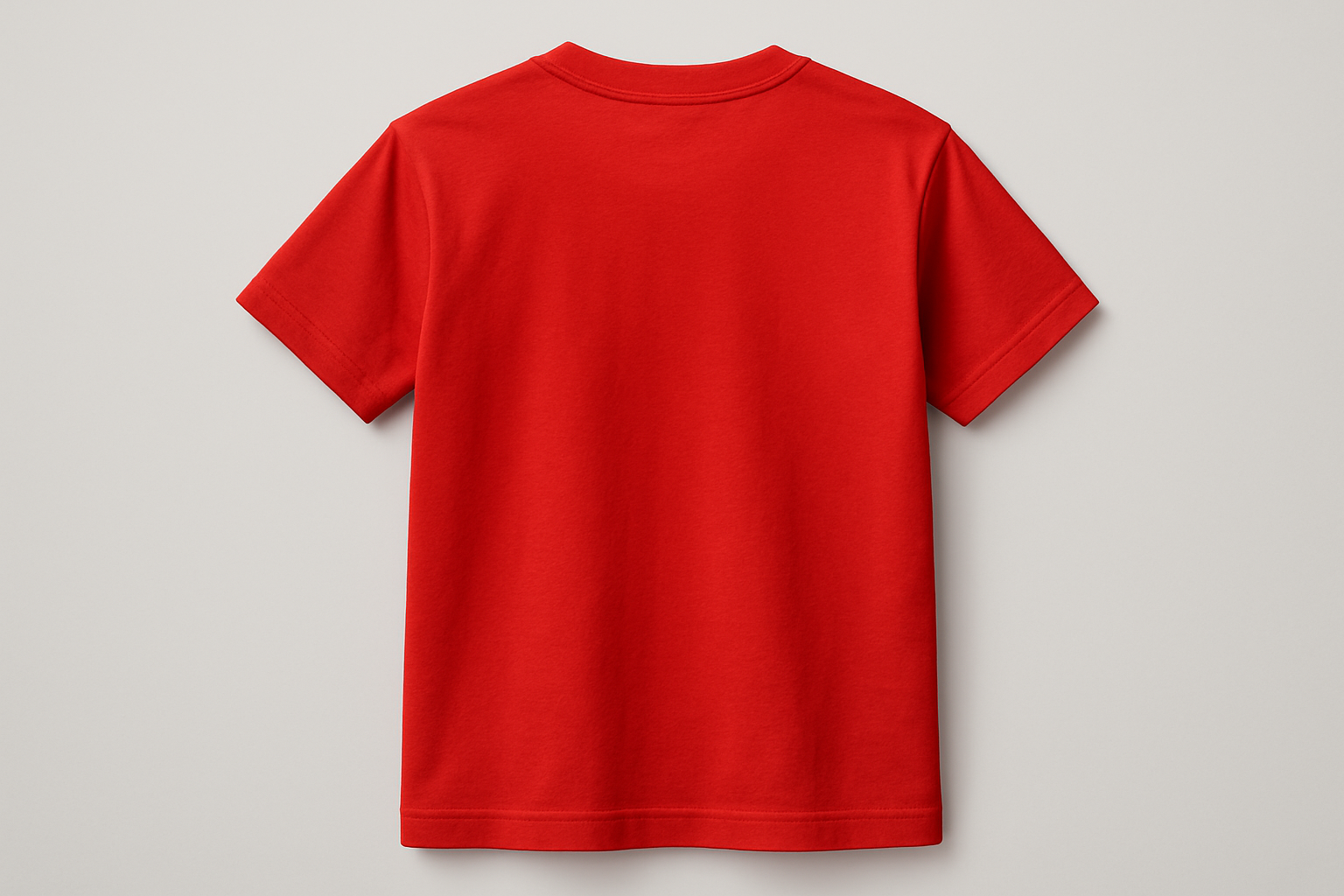 red t-shirt back side