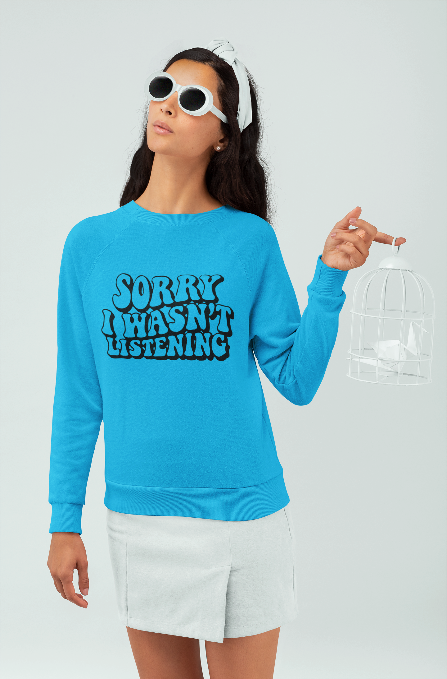 Sorry I Wasn't Listening Sweatshirt - Honest Conversation Apparel for Zone-Out Moments