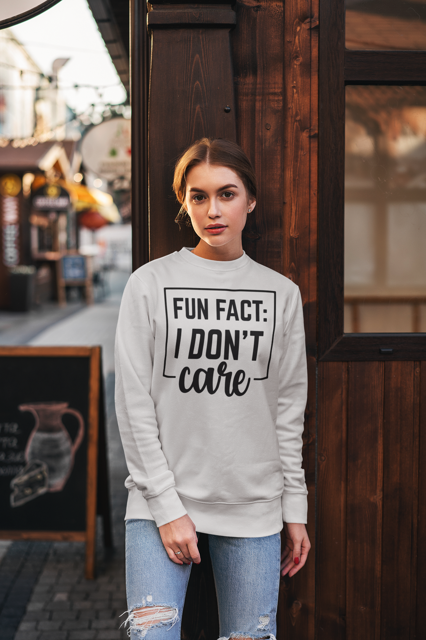 Caution I Have No Filter Sweatshirt gray gildan SF000