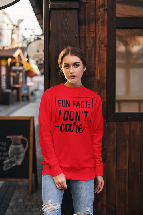 Caution I Have No Filter Sweatshirt red gildan SF000