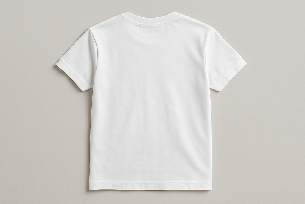 white t-shirt back side
