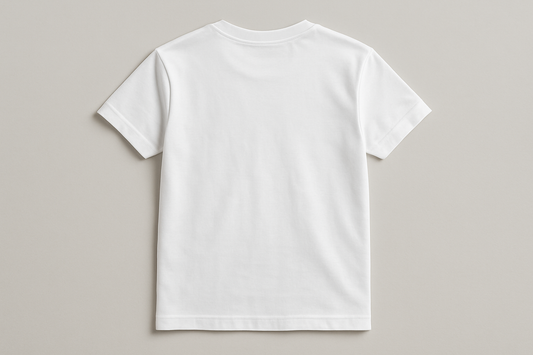 white t-shirt back side