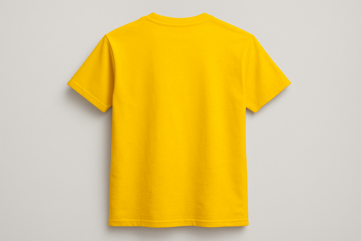 yellow t-shirt back side